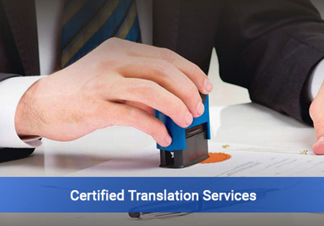 Certified legal translation services