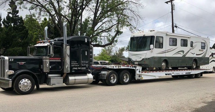 Flatbed-rv-towing